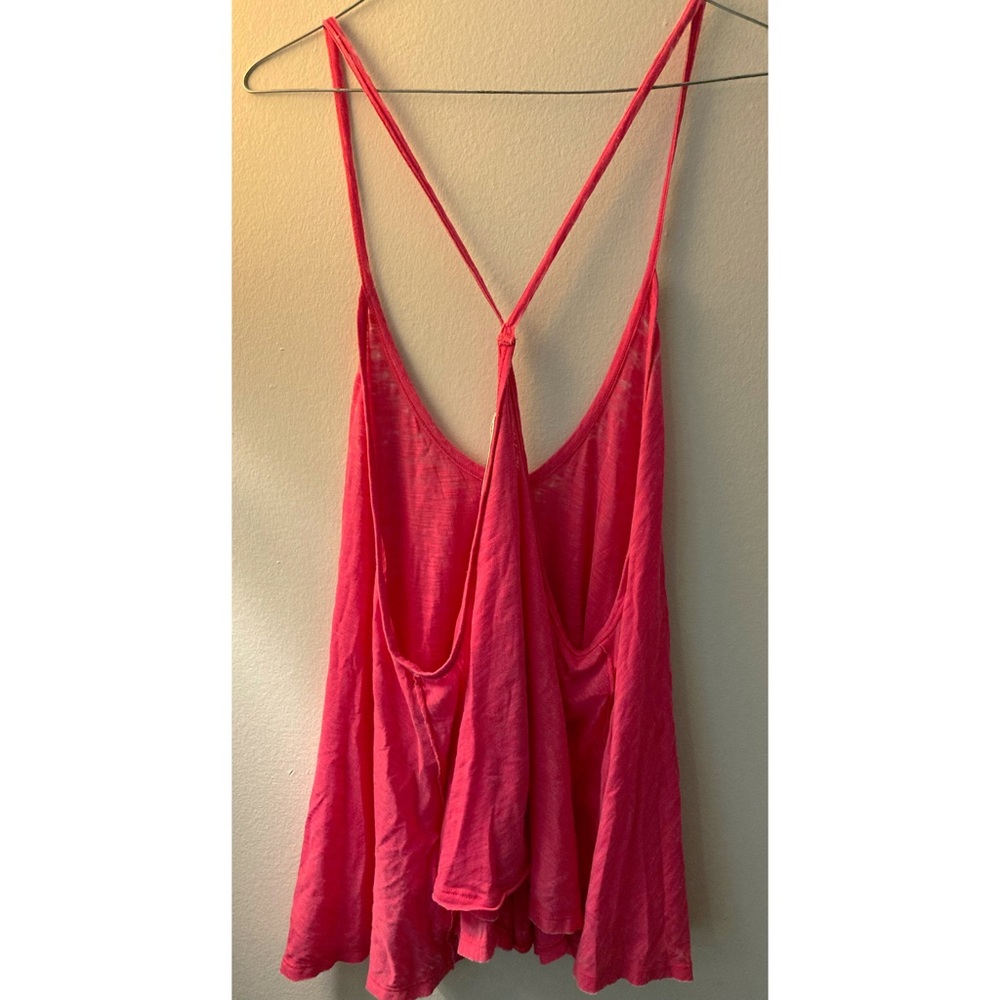 We The Free Name Brand Hot Pink Criss Cross Tank 💕🌞🕶️